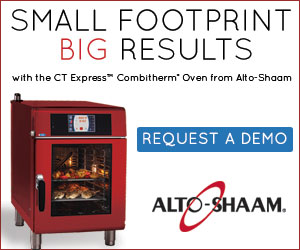 ALTO-SHAAM: CT Express (TM) Combitherm Oven. Small Footprint. Big Results.
