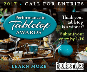 2017 Call For Entries. Performance in Tabletop Awards. Think your tabletop is a winner? Submit your entry by January 16, 2017. Learn more.