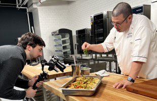 Chef Demonstrating Food Prep