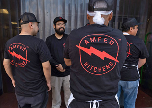 Amped provides companies the opportunity to rent kitchen space 24/7.
