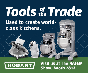 Hobart provides Tools of the Trade used to create world-class kitchens. Visit us at the NAFEM Show, booth 2812.