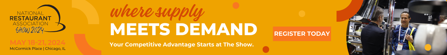 National Restaurant Show 2024. May 18-21, 2024, McCormick Place, Chicago, Il. Where supply meets demand. Your competitive advantage starts at the show. Register today.