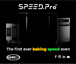 UNOX Speed Pro. The first ever baking speed oven. Learn more.