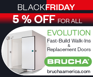 Black Friday 5% off for all Evolution Fast-Build Walk-Ins and replacement doors from Brucha. Find out more at BruchaAmerica.com