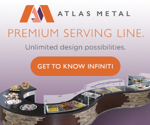 Atlas Metal Infiniti Series. Premium Serving Line. Unlimited design possibilities. Get to know Infiniti.