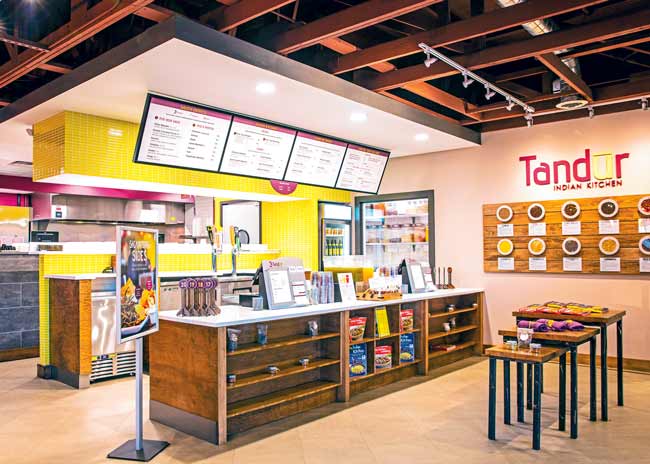 At fast-casual Tandur in Knoxville, Tenn., customers order at the front counter, opting for Tandur Chicken or a variety of kebabs cooked in a tandoor clay oven.