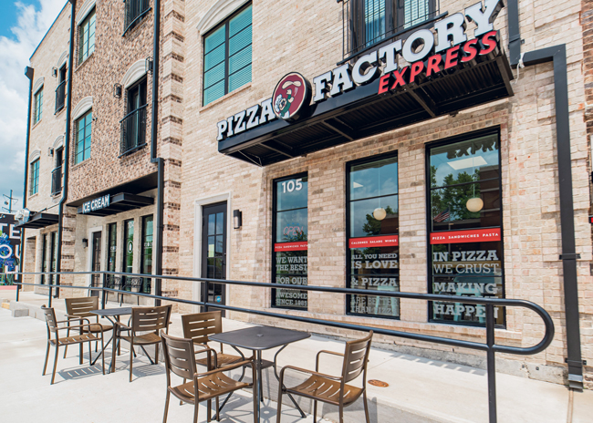 Pizza Factory Express locations help the chain service new communities. Menus are curated for speed.