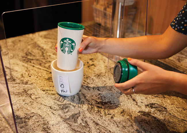 Some consumers will choose restaurants and other foodservice operations that will align with their personal beliefs and practices. For example, environmental stewardship remains important for many consumers. Along those lines, Starbucks continues to test reusable cup programs. In some instances, consumers bring in a reusable cup to their Starbucks location and they may receive a discount off their drink purchase. Practices like this can help reduce the amount of waste that goes into landfills, etc. 