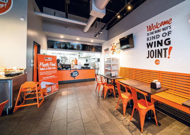 Now part of Craveworthy Brands, expansion plans for Wing It On! target 200 stores in development by 2025.  The concept, which will close 2023 with 15 stores, revamped its menu to offer more innnovation, global flavors and unique offerings. 