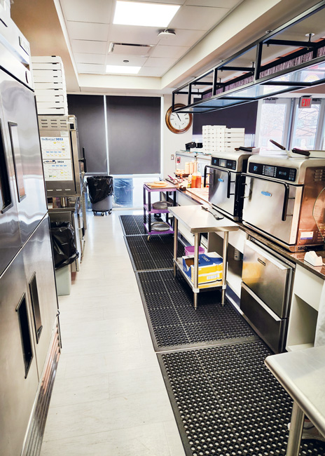 The back production line and its equipment at Moxie’s Gluten-Free Café remain separated from all other stations.