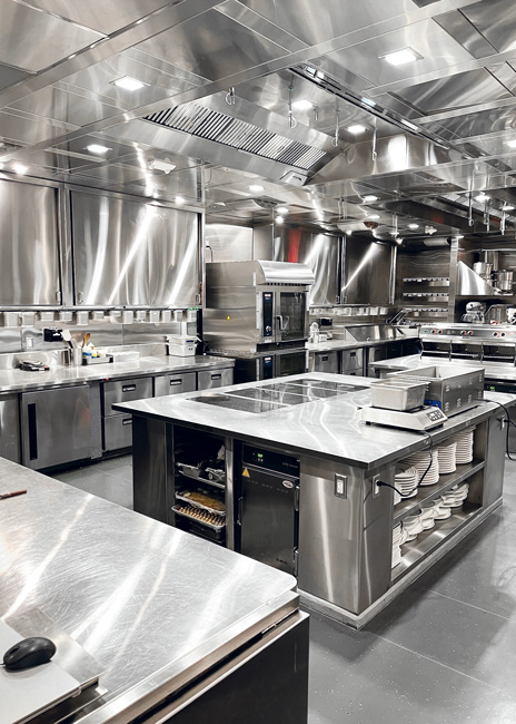 The partners selected electric cooking equipment to maintain a comfortable working environment, for ease of cleaning and to minimize, if not eliminate, CO2 emissions.
