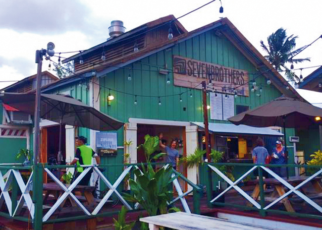The first location of Seven Brothers Burgers in Kahuku, Oahu. 