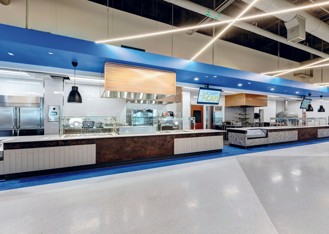 Milwaukee Area Technical College’s servery equipment was intended to support a variety of menu changes. Photo courtesy of Scott Witte Photography