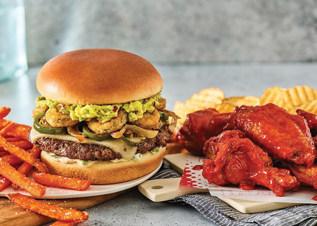 Sparked by consumers love of spicy foods, Red Robin Gourmet Burger added the Jalapeno Heatwave to its menu. This burger includes grilled jalapeno, pepper-jack cheese, caramelized onion and green chili aioli. The chain also now offers its Scorpion Sauce on its wings.