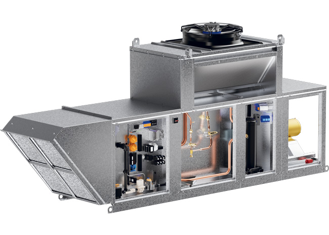 The XDGX  direct gas-fired make-up air unit with PDX cooling sets a new standard for efficiency and comfort.