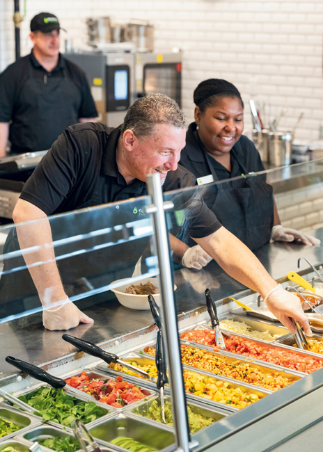 With its new design, the chain moved order assembly from the back of the house to the service line, in full view of guests.