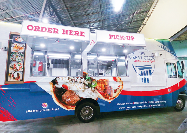 How a team works in a food truck space is critical to designing for the truck’s tight quarters.  Photo courtesy of Concession Nation