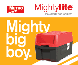 Metro Mightylight Insulated Food Carriers. Mighty big boy. Multi purpose carrier with fifty-three percent more storage. Top loader, server combination. Learn more.