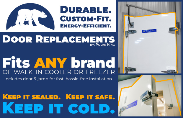 Polar King provides the easiest way ever to order replacement doors for any walk-in.