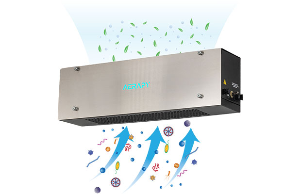 Diagram of Everidge UV airflow
