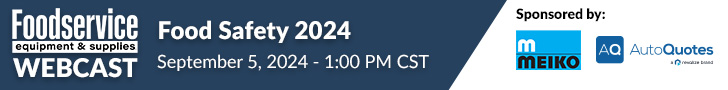 Webcast: Food Safety 2024, September 5, 2024, 1:PM CST. Register for this free webcast today!