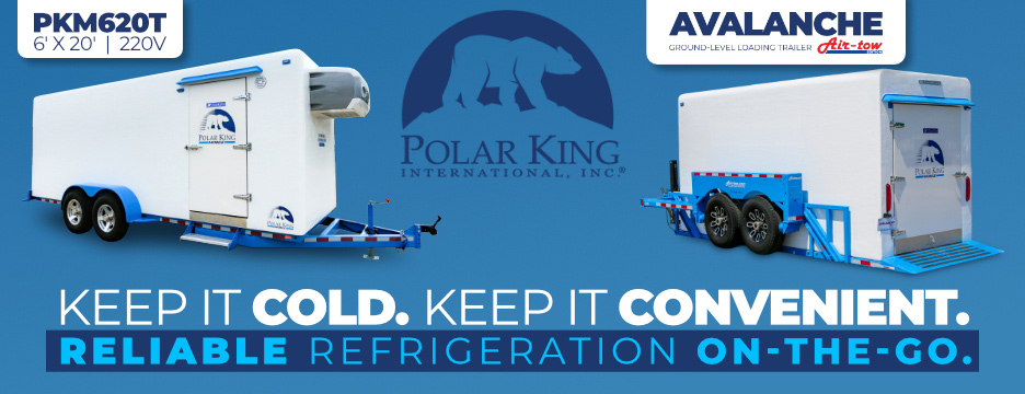 Keep it Cold. Keep it convenient with Polar King. Reliable mobile refrigeration on-the-go. Find out more.