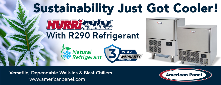 Hurrichill with R290 Refrigerant from American Panel. Sustainability just got cooler! Learn more.