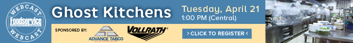 Ghost Kitchens Webcast. Tuesday, April 21, 1:00 PM Central. Click to register for this FREE webcast.