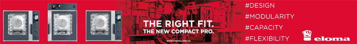 Eloma's New Compact Pro. The Right Fit: Design, modularity, capacity, flexibility. Learn more.