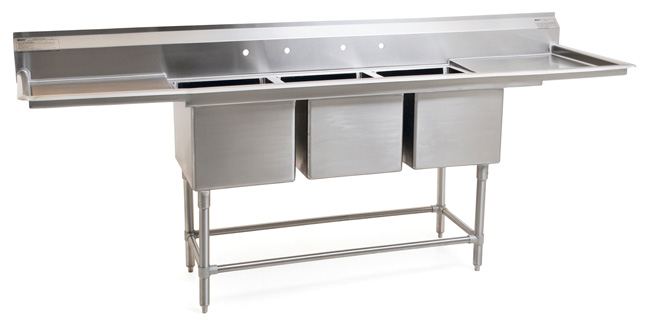 Three-Compartment Sink