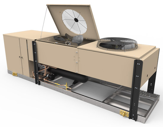 Heatcraft VCU.png: Heatcraft’s new model vertical air-cooled condensing unit