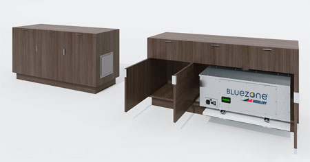 Middleby Bluezone Air Purification System in cabinet