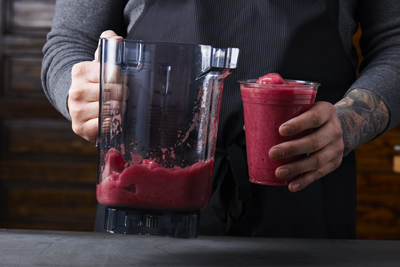 Blending Fruit Smoothies