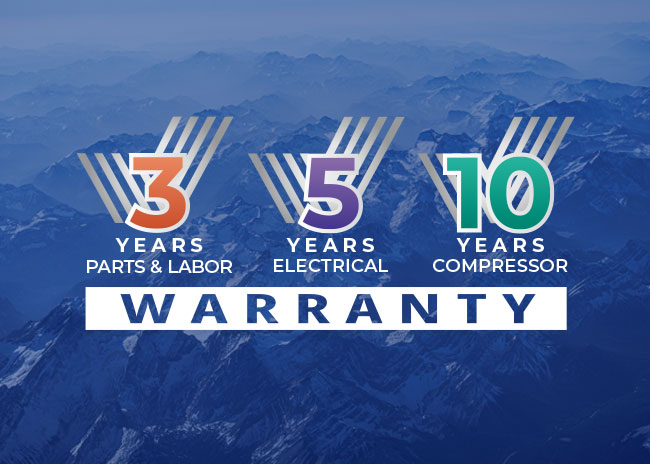 Everest 3, 5, and 10 year warranty