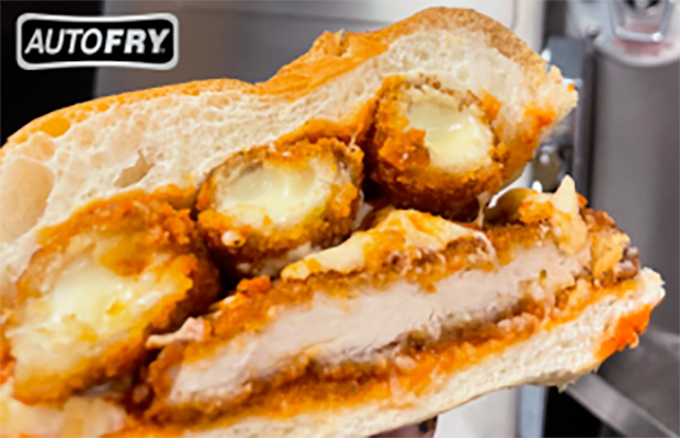 MTI Chicken Parm Fried Mozzarella Sandwich