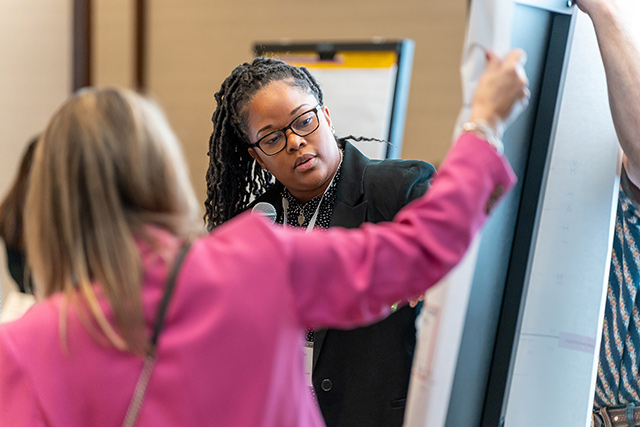 Loreal Williams makes a presentation at FEED Workshop 2025.