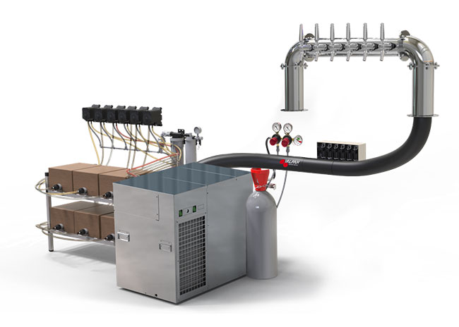 Every system is built on a standardized tap, tower, and control box foundation. This makes installation and training easier and scalable across multiple sites.