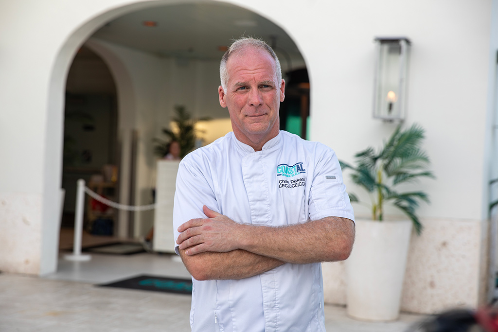 Chef Christopher Dickens, corporate executive chef, Island Entertainment, Orange Beach, Ala.