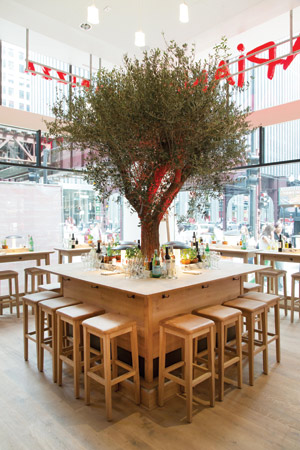 Vapiano-tables