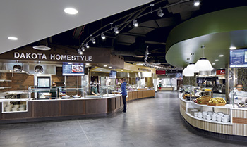 Frozen yogurt machine installed on second floor of student center