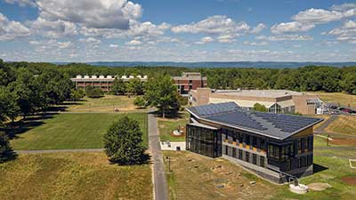 Kern Center exterior showing solar panels