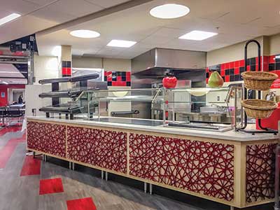 Linn-Mar pizza-area archit