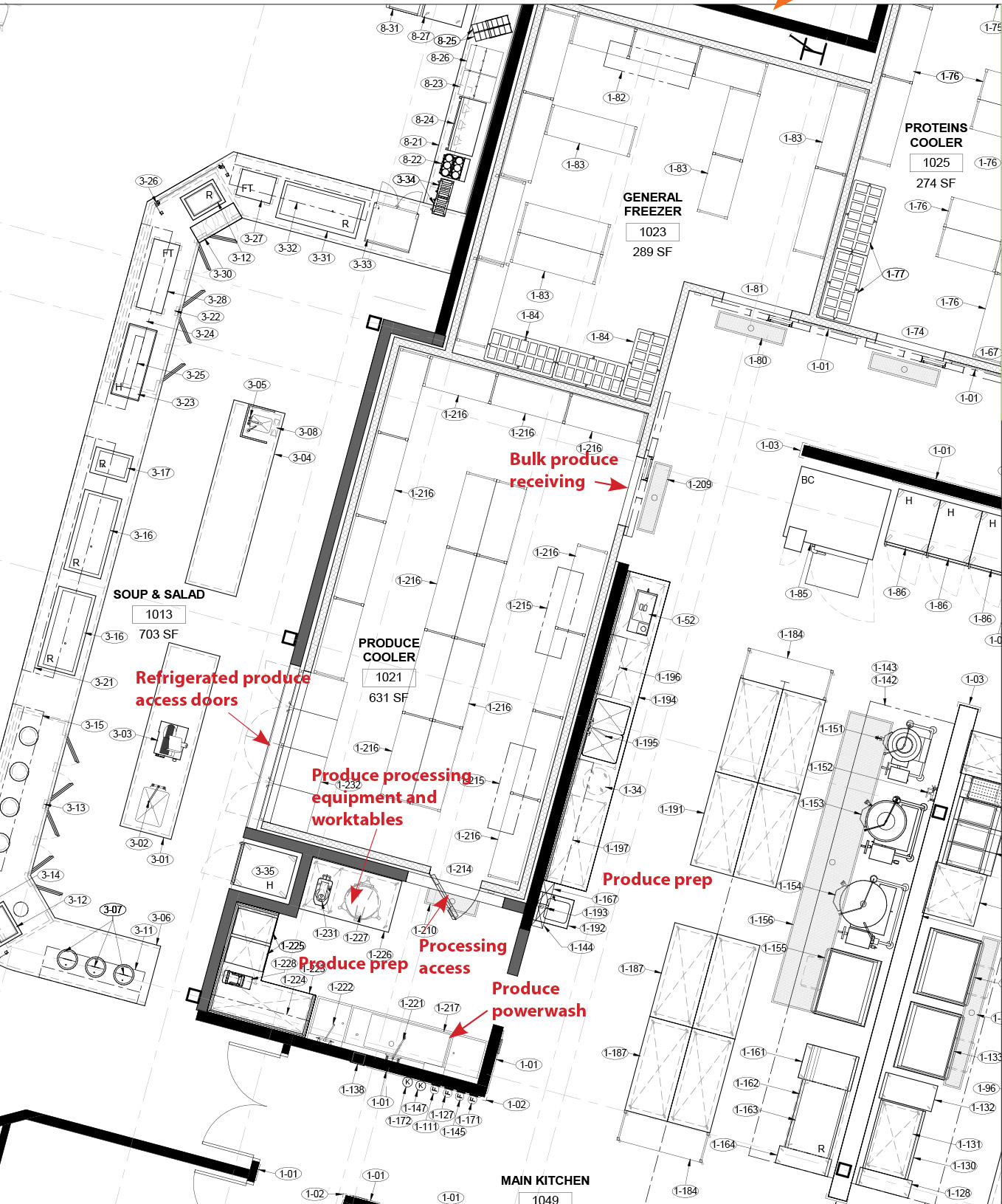 product prep stations floorplan