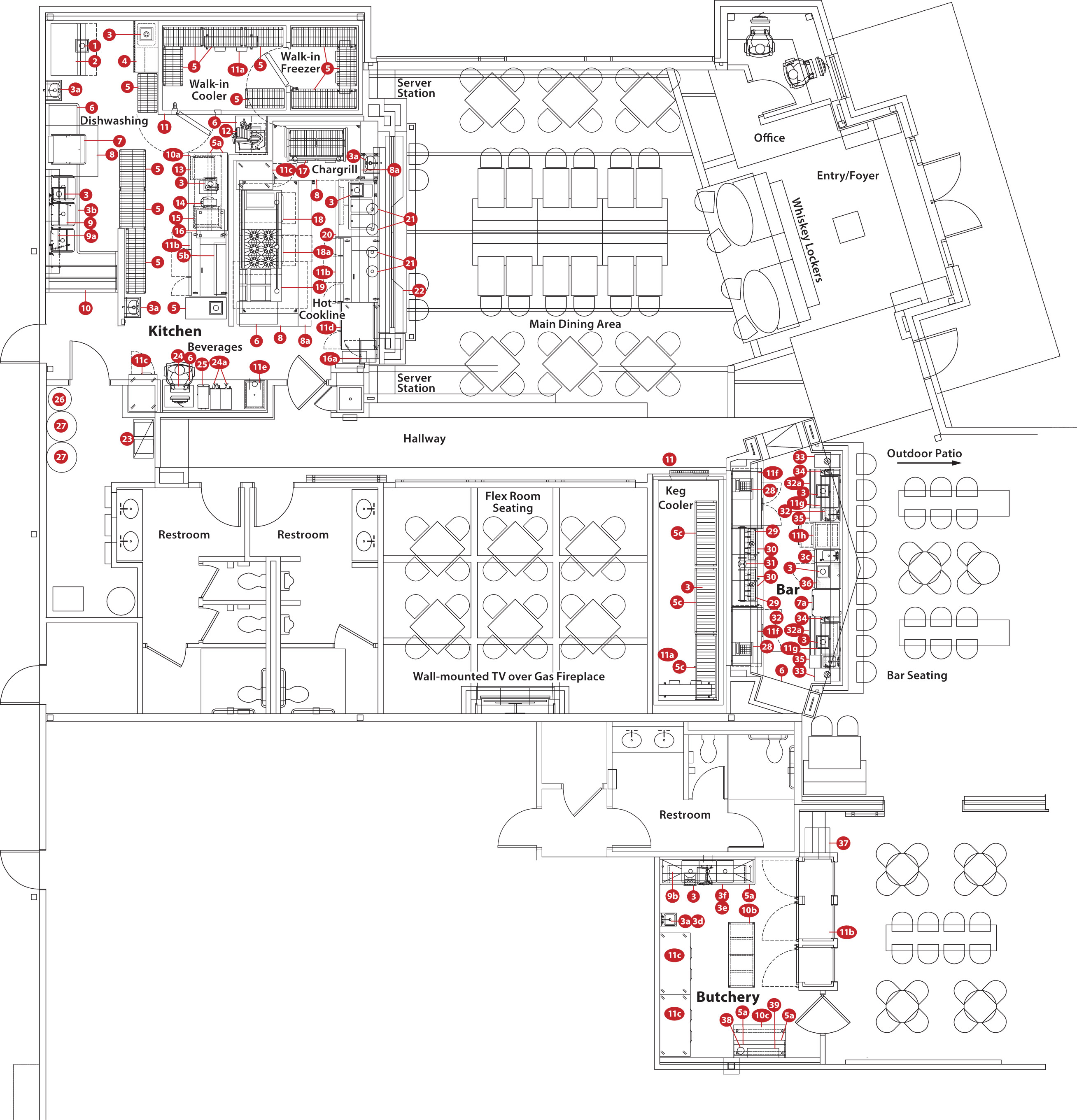 1018 FES Floor plan with butcher Final