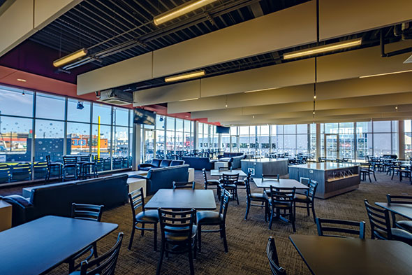 Impact Field Stadium club interior