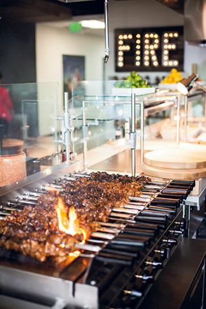 Functional Kebab rotisserie grill NG Associates