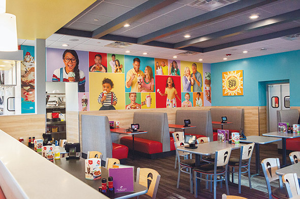 Friendlys interior