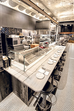 restaurant open kitchen layout