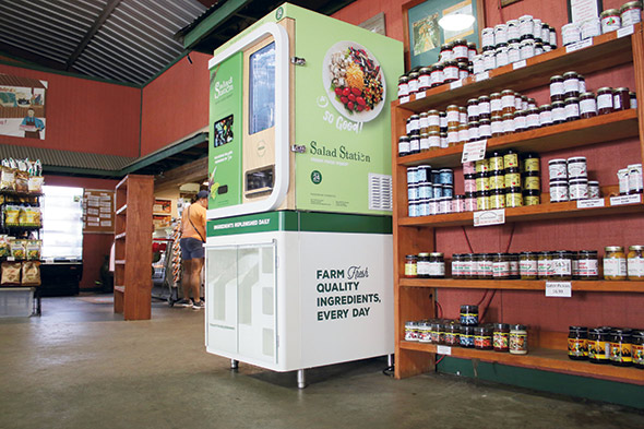 Salad Station vending machine