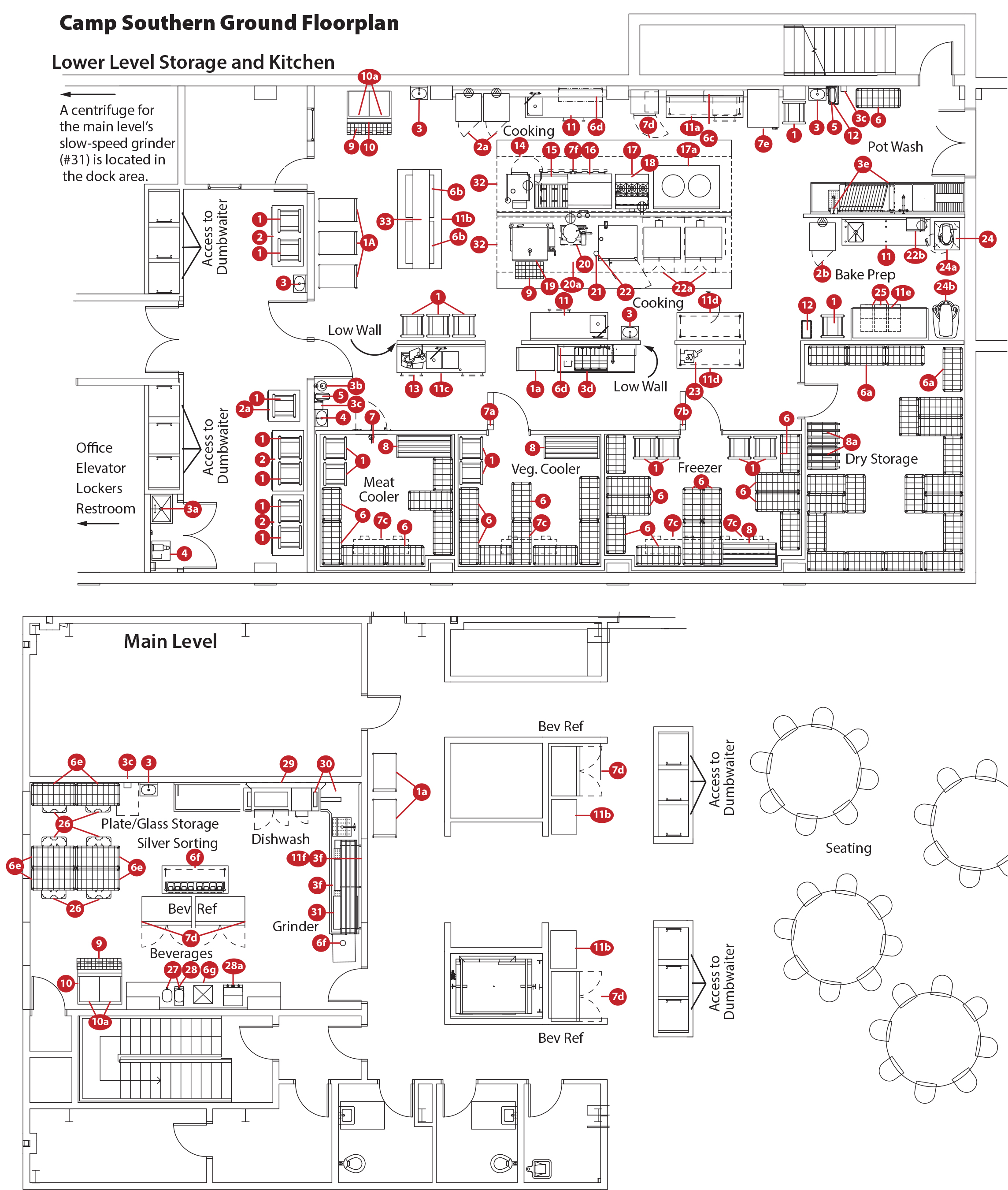 Camp Southern Ground Floorplan